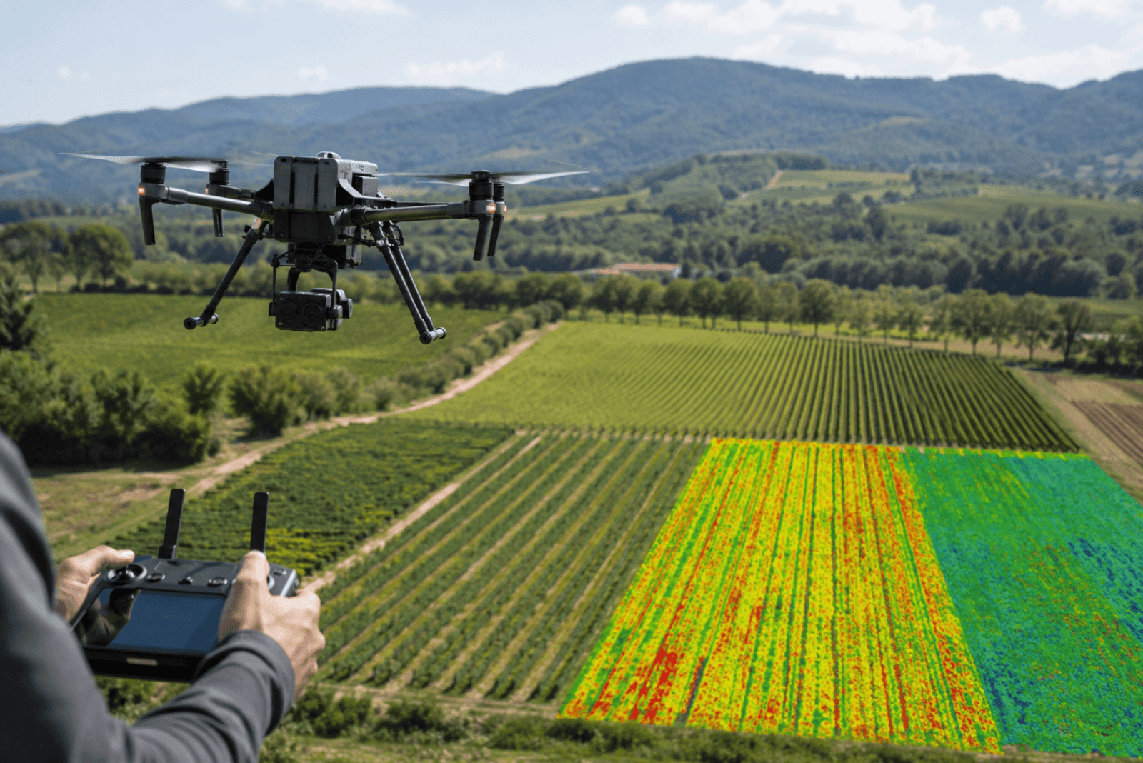 Formation drone agriculture multispectral : suivi de culture par drone