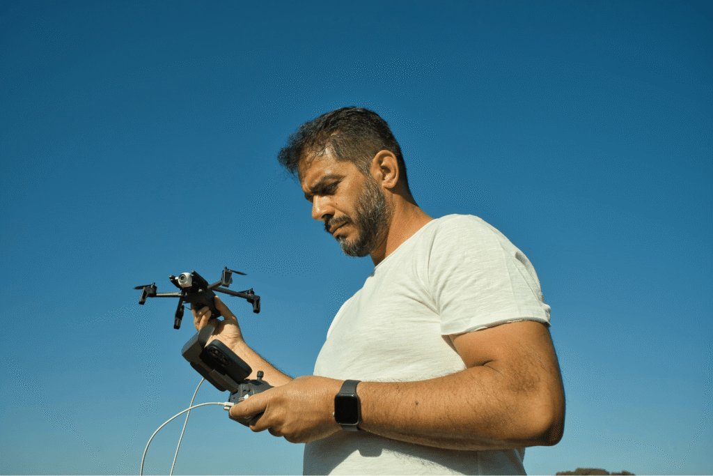 Salarié en formation drone financée par l'OPCO de son entreprise